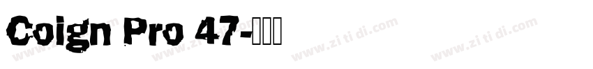 Coign Pro 47字体转换